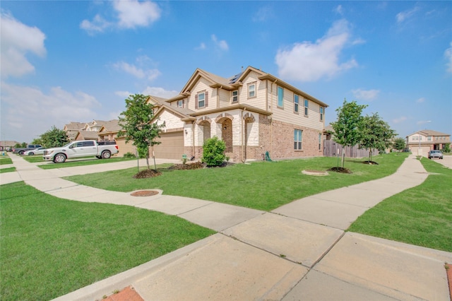 craftsman-style house featuring a front yard