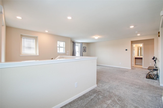 view of carpeted empty room