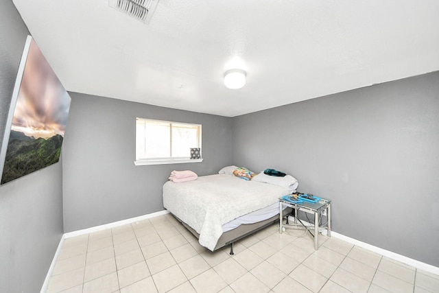 view of tiled bedroom