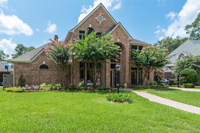 view of front of house with a front yard