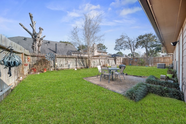 view of yard featuring a patio area