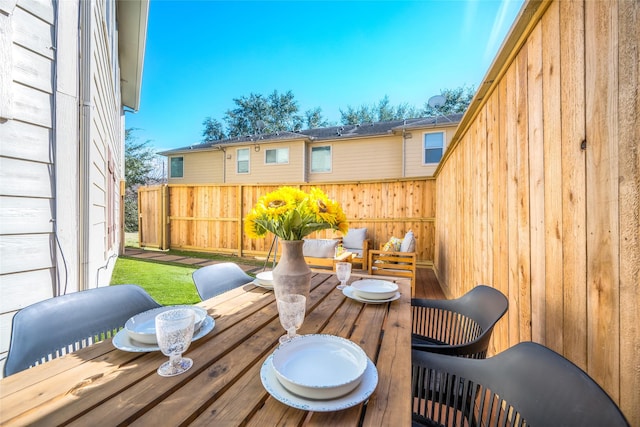 1907 Fletcher St Unit A, Houston, TX 77009 - view of wooden terrace