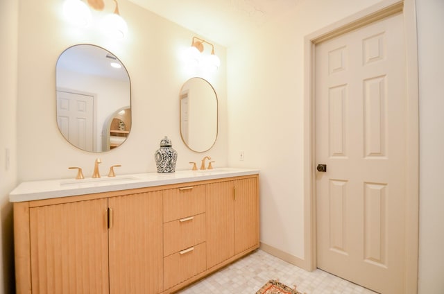 bathroom with vanity