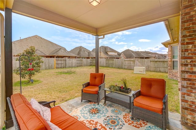 view of patio / terrace with outdoor lounge area