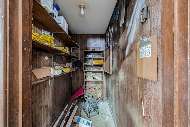 view of storage room