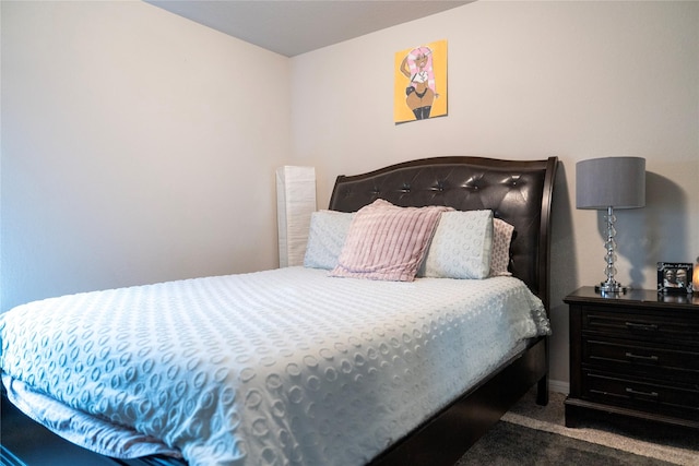 bedroom with carpet floors