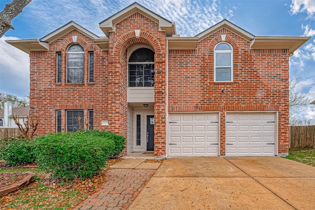 front facade featuring a garage