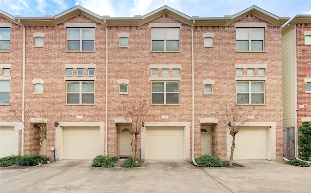 view of property featuring a garage