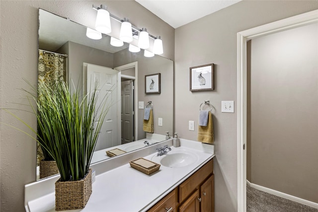 bathroom featuring vanity