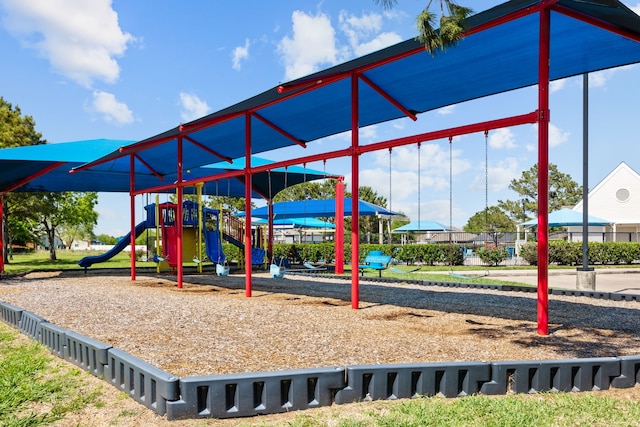 view of jungle gym