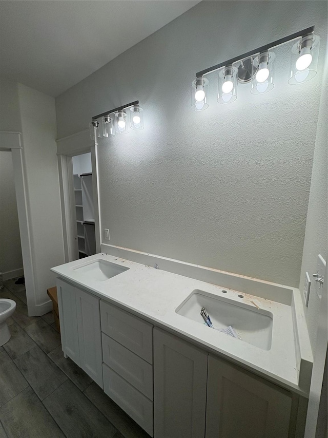 bathroom with vanity