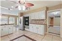 kitchen featuring light tile patterned floors