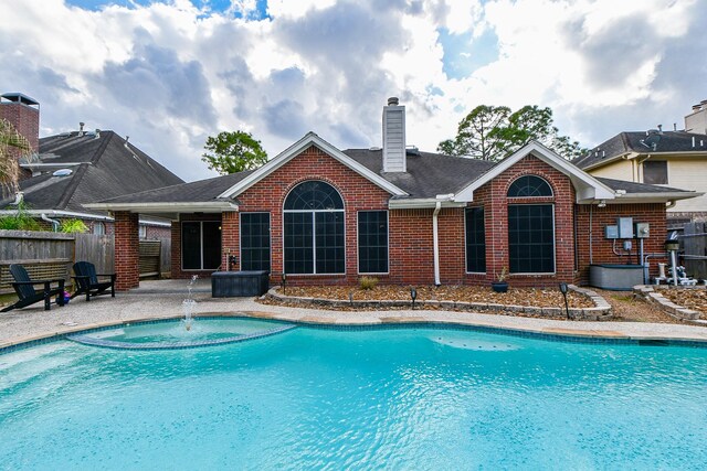 view of pool with a patio area