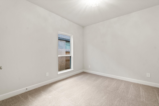 view of carpeted empty room