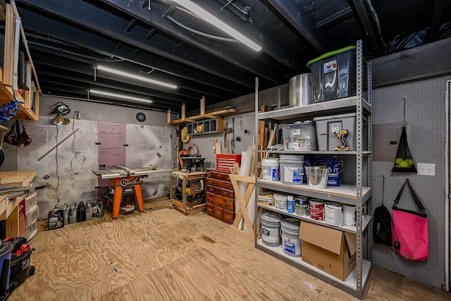 view of storage room