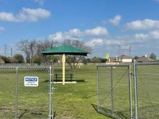 view of play area with a lawn