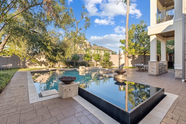 view of pool with a patio area