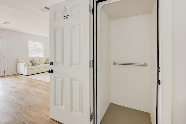 interior space featuring hardwood / wood-style floors