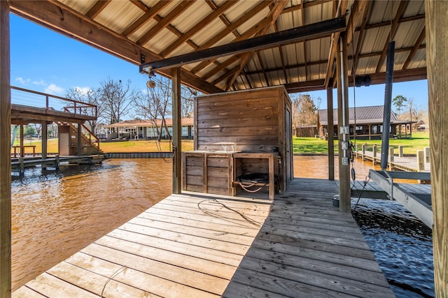 586 Beverly Blvd, Onalaska, TX 77360 - dock with a water view and boat lift