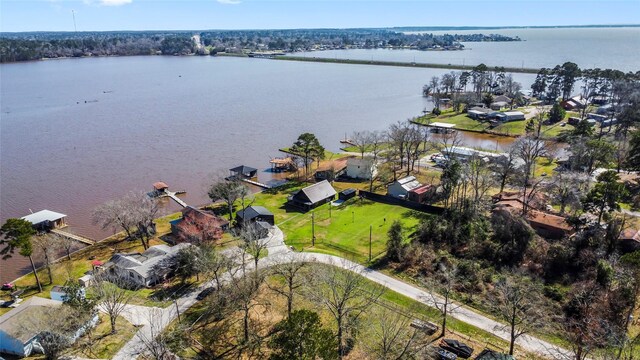 586 Beverly Blvd, Onalaska, TX 77360 - aerial view of residential area with a nearby body of water