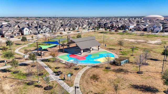 drone / aerial view with a residential view