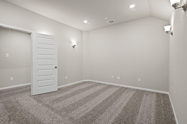 2331 E Chunk Dr, Conroe, TX 77301 - spare room featuring carpet flooring, baseboards, visible vents, and recessed lighting