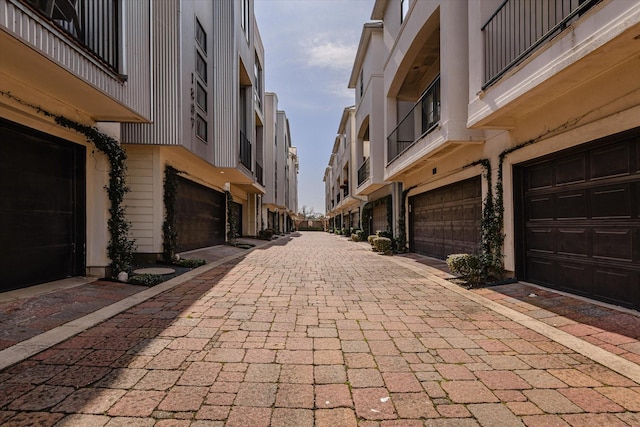 view of home's community featuring a garage