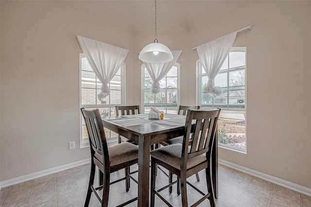 view of dining room