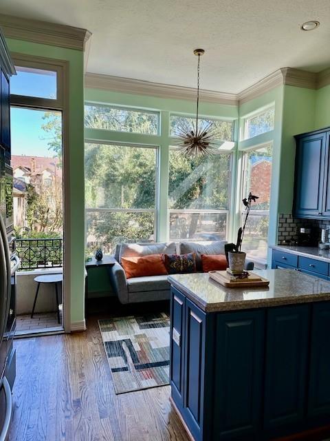 sunroom with a healthy amount of sunlight