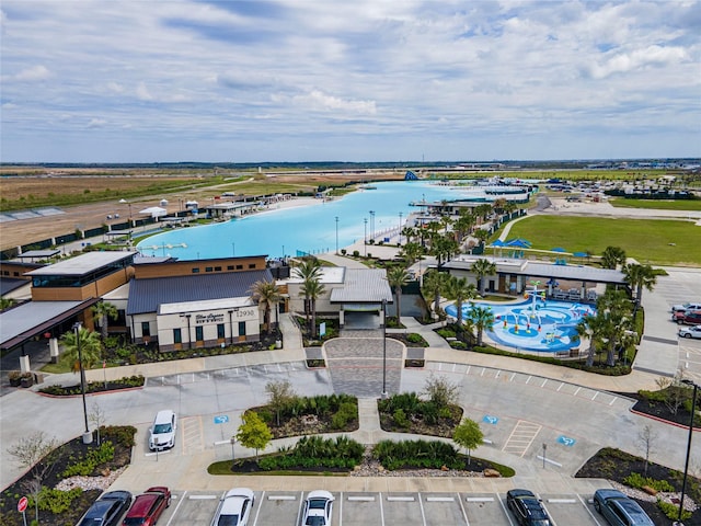 2230 Sand Lily Dr, Texas City, TX 77568 - drone / aerial view with a water view