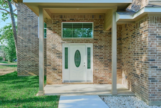 110 Broken Wheel Cir, Conroe, TX 77316 - view of exterior entry with brick siding