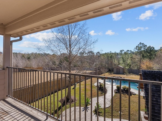 view of balcony