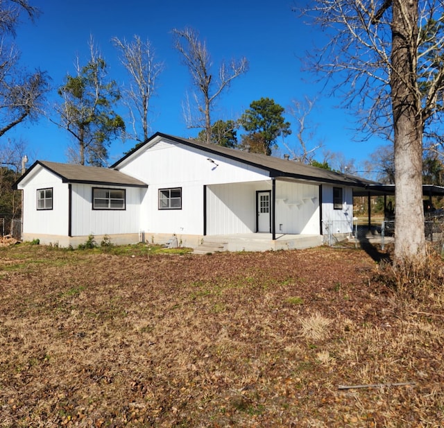 view of rear view of property