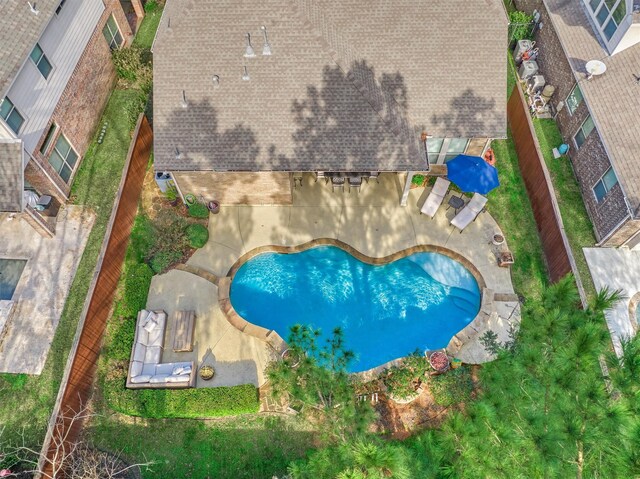 birds eye view of property