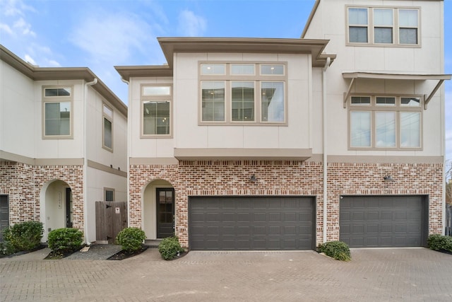 view of property with a garage