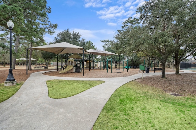 view of property's community with playground community