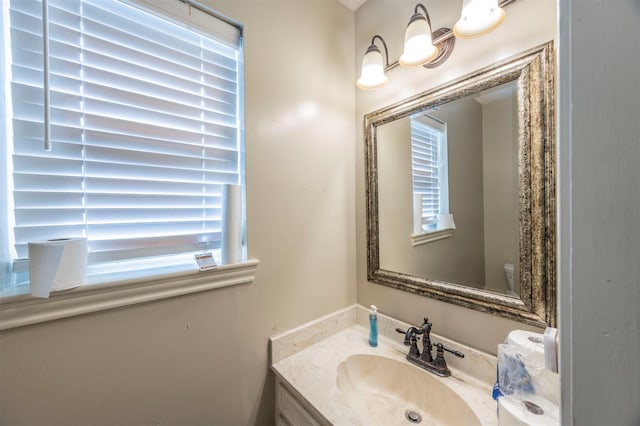 bathroom with vanity