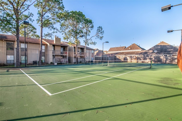 view of tennis court