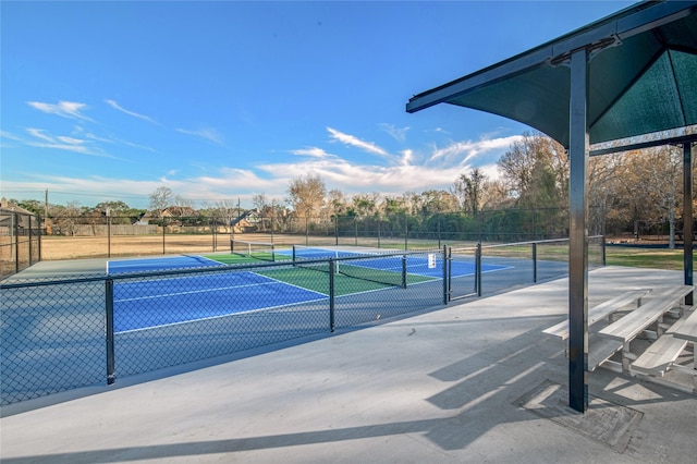 view of tennis court