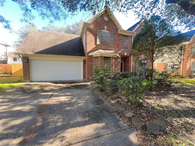 front facade featuring a garage