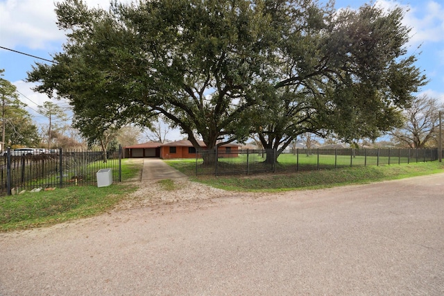 exterior space with a rural view