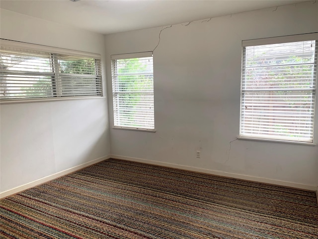 view of carpeted empty room