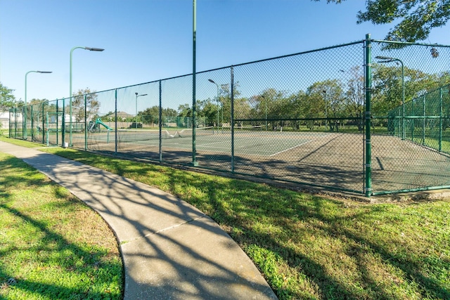 view of sport court