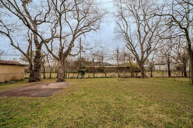 view of yard featuring a patio