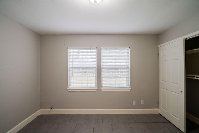 view of tiled spare room