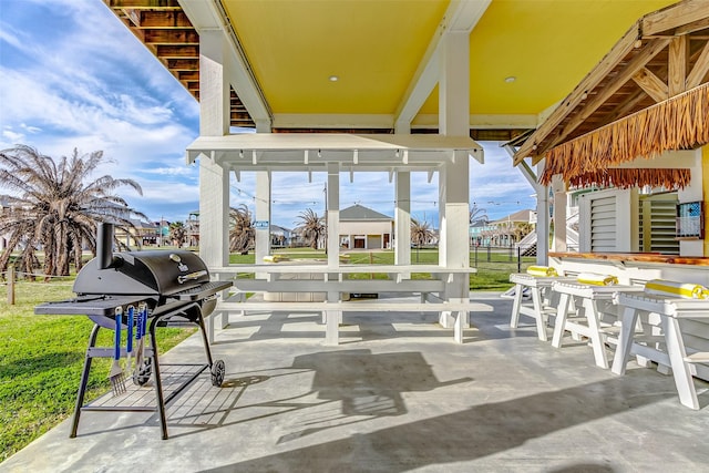 view of patio / terrace with grilling area