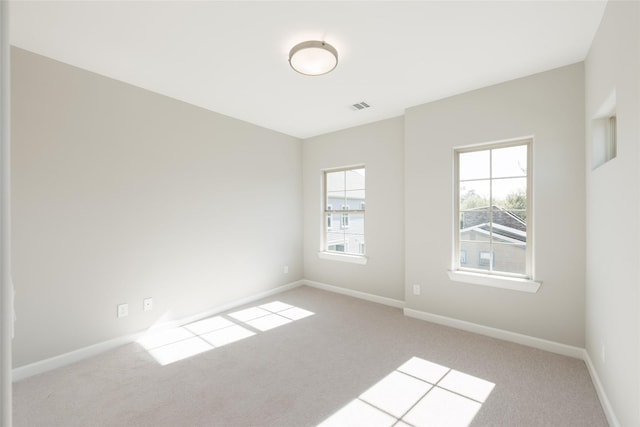 view of carpeted empty room