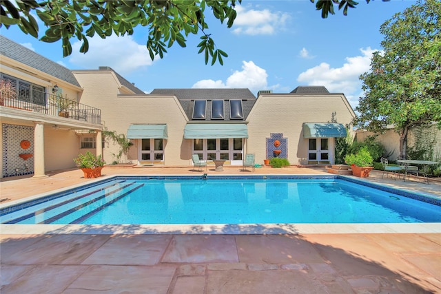 view of pool with a patio area