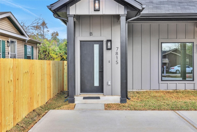 view of entrance to property