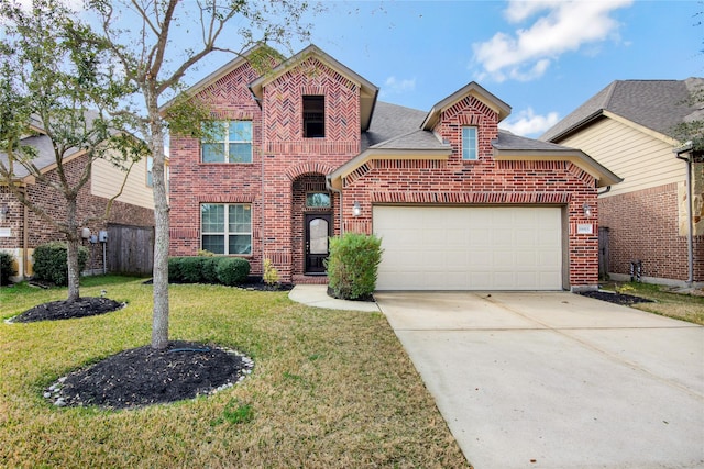 view of front of property with a front yard